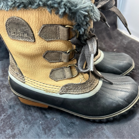Sorel Leather Duck Boots Waterproof NL1890-160 Womens Size 5.5 / EXCELLENT - Picture 3 of 12